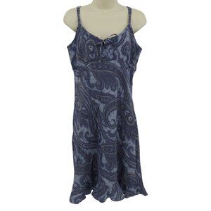 VTG DBY Women 12 Juniors 11 Multicolor Paisley Swirl Keyhole Sundress NEW 1990s